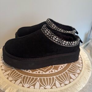 SODA Women's Ankle Booties Platform Black Size 7
